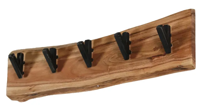 Rubjerg Design Garderobe Edge 5 Haken Akazie massiv natur