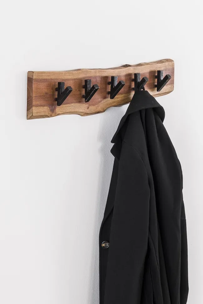 Rubjerg Design Garderobe Edge 5 Haken Akazie massiv natur