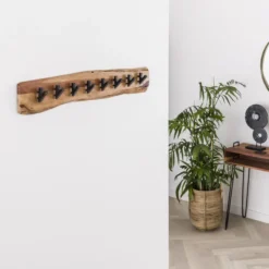 Rubjerg Design Garderobe Edge 8 Haken Akazie massiv natur