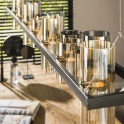 Rubjerg Design Hängelampe Cylinder 14 Leuchten Metall Artic schwarz