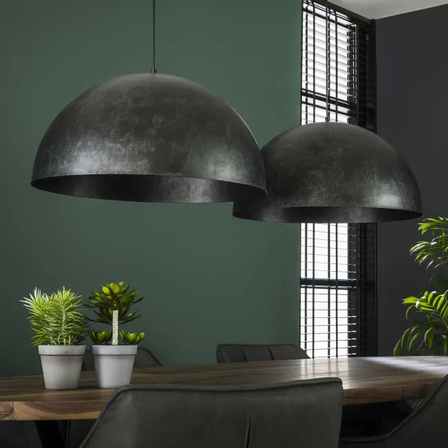 Rubjerg Design Hängeleuchte Dome 2 Leuchten Metall schwarz