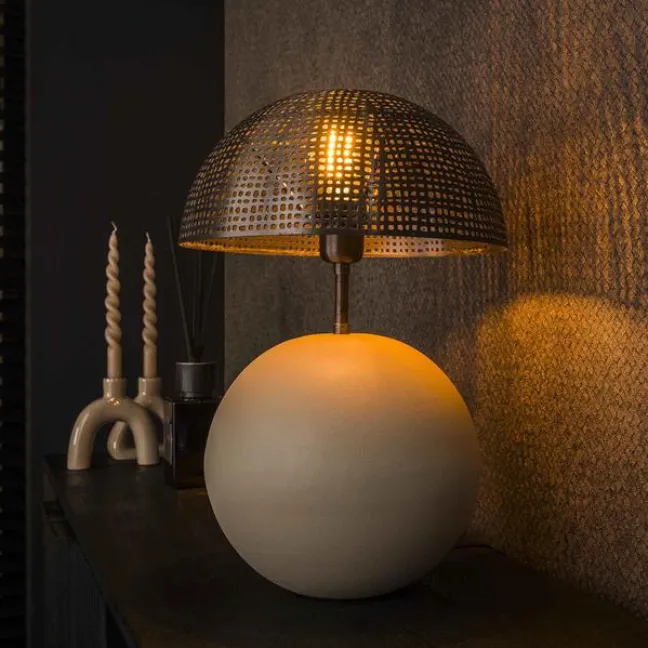 Rubjerg Design Tischlampe Sphere 1 Leuchte Metall natur grau Sale