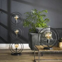 Rubjerg Design Tischleuchte Turn around Metall schwarz