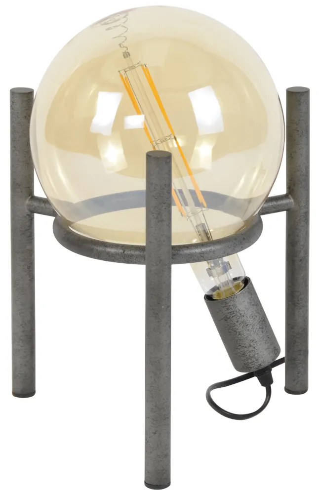 Rubjerg Design Tischleuchte Saturn 1 Leuchte Ø20cm Alt Silber Finish