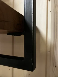 Rubjerg Design Wandregal Ø40cm rund mit Schublade Hartholz/Metall