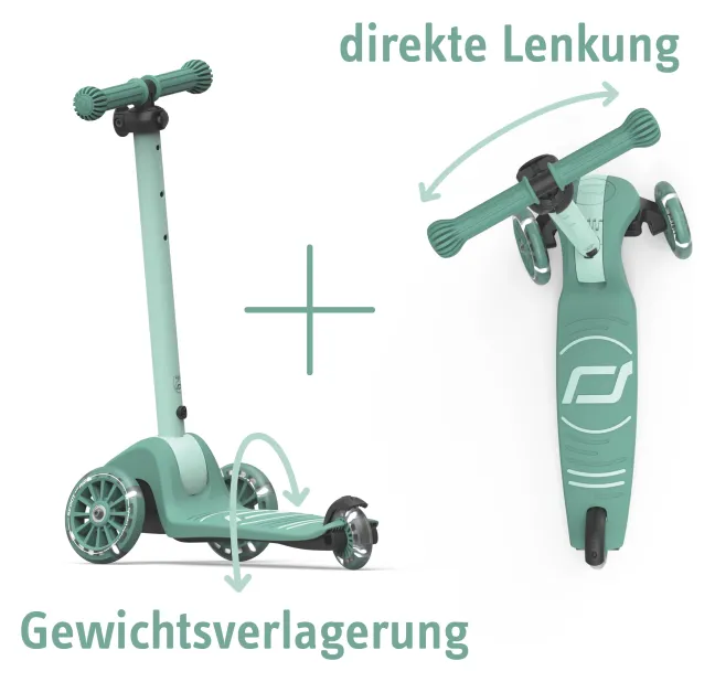 Scoot & Ride Highwaykick 3S faltbar forest