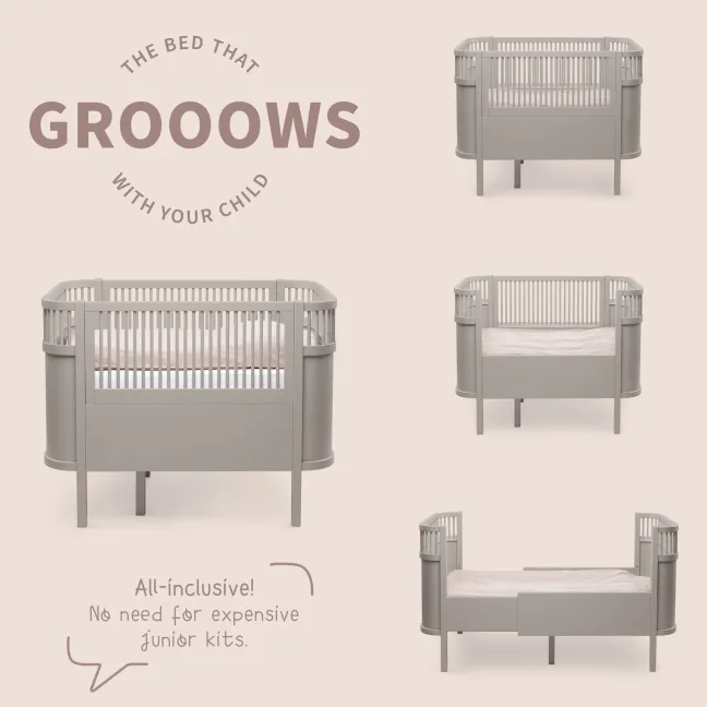 Sebra Baby- & Juniorbett Jetty beige FSC™