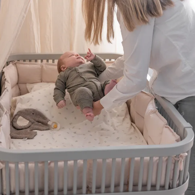 Sebra Baby- & Juniorbett Stone FSC™