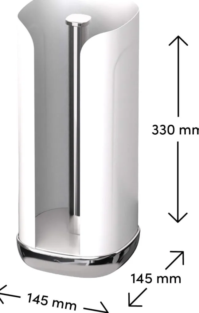 SIEGWERK Cubo Rollenhalter für Küchenrolle Pure Snow