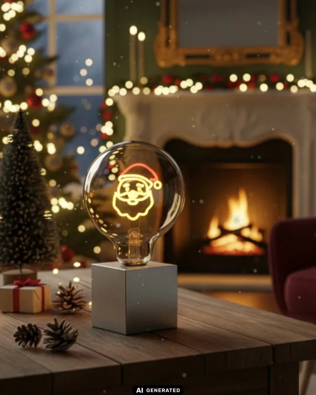 SOMPEX LED-Filament Leuchtmittel Santa Ø12,5cm