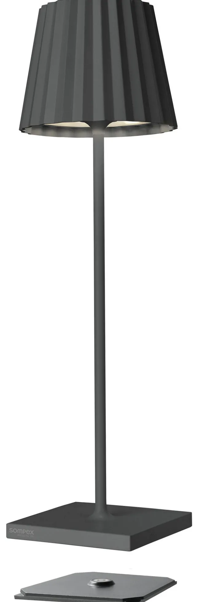 SOMPEX TROLL RC Akku-Tischleuchte In- & Outdoor fernbedienbar anthrazit