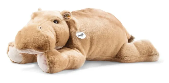 Steiff Mocky Nilpferd 80cm graubraun liegend