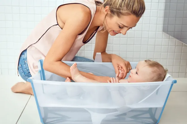 STOKKE® Flexi Bath® Babywanne Set X-Large Ocean Blue