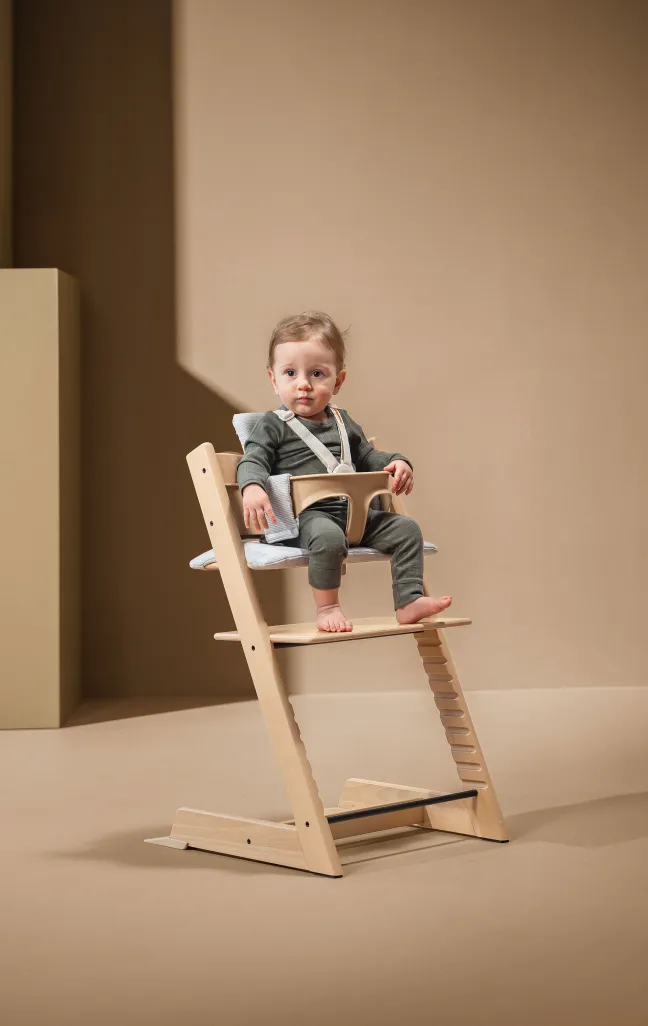 STOKKE® Mega Set Tripp Trapp® natur + Babyset² natur + Tray Tisch weiß