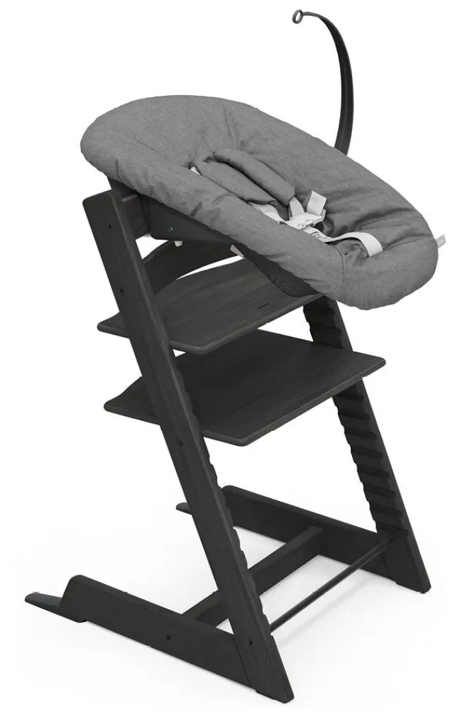 STOKKE® Mega Set Tripp Trapp® schwarz + Babyset² schwarz + Newbornset anthrazit