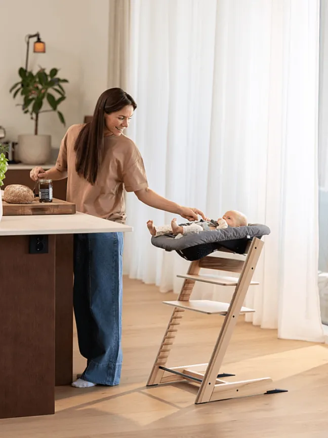 STOKKE® Mega Set Tripp Trapp® Vanilla White + Babyset² Vanilla White + Newbornset