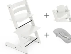 STOKKE® Mega Set Tripp Trapp® weiß + Babyset² weiß + Newbornset