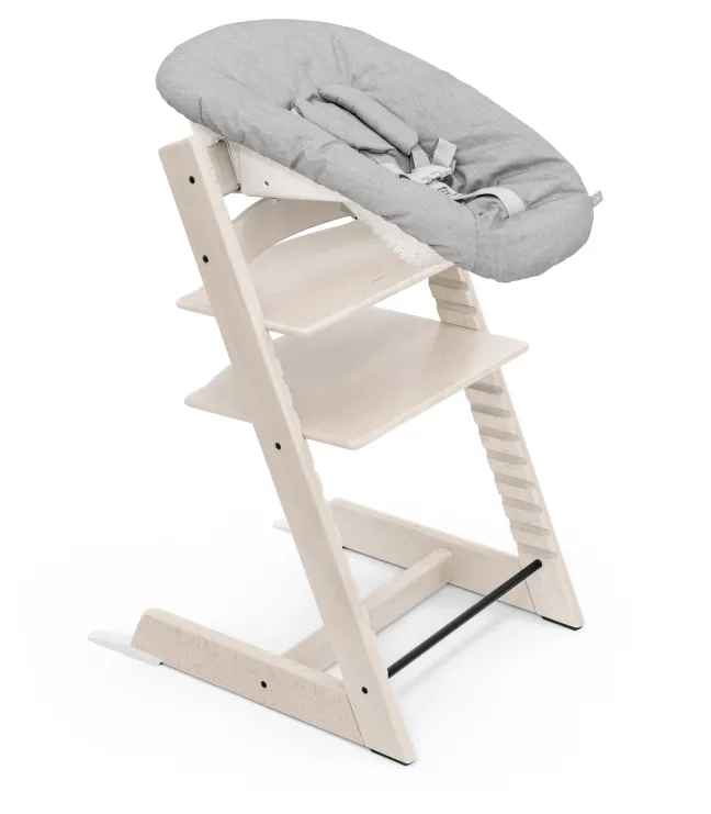 STOKKE® Mega Set Tripp Trapp® weiß transparent + Babyset² weiß + Newbornset