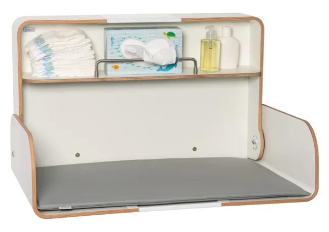 Timkid KAWAQ Wickeltisch horizontal design anthrazit/Eiche Dekor/anthrazit