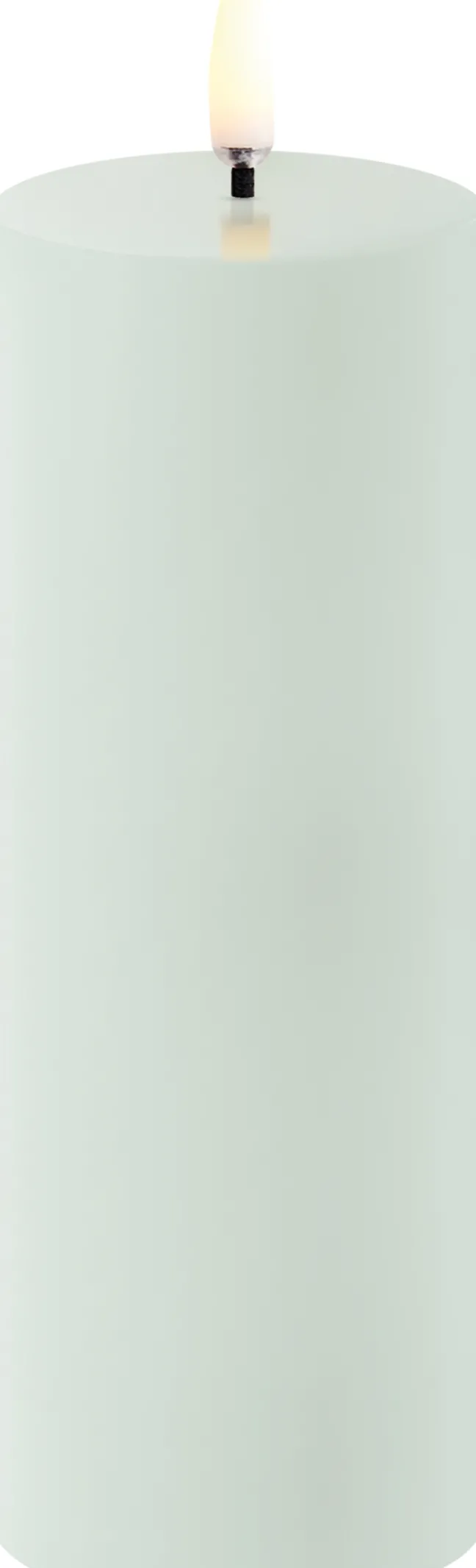 UYUNI LED Kerze Smooth 5,8x15 cm Dusty Green