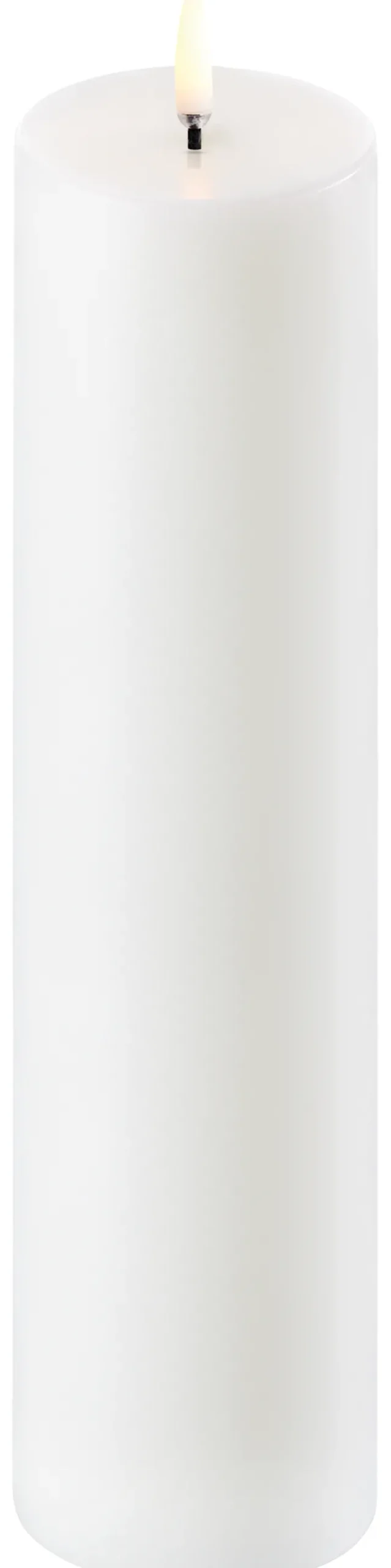 UYUNI LED Kerze Smooth 5,8x22 cm Nordic White