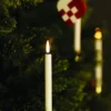 UYUNI LED Mini Stabkerze 4er Set mit Clip 1,3x13,8 cm White
