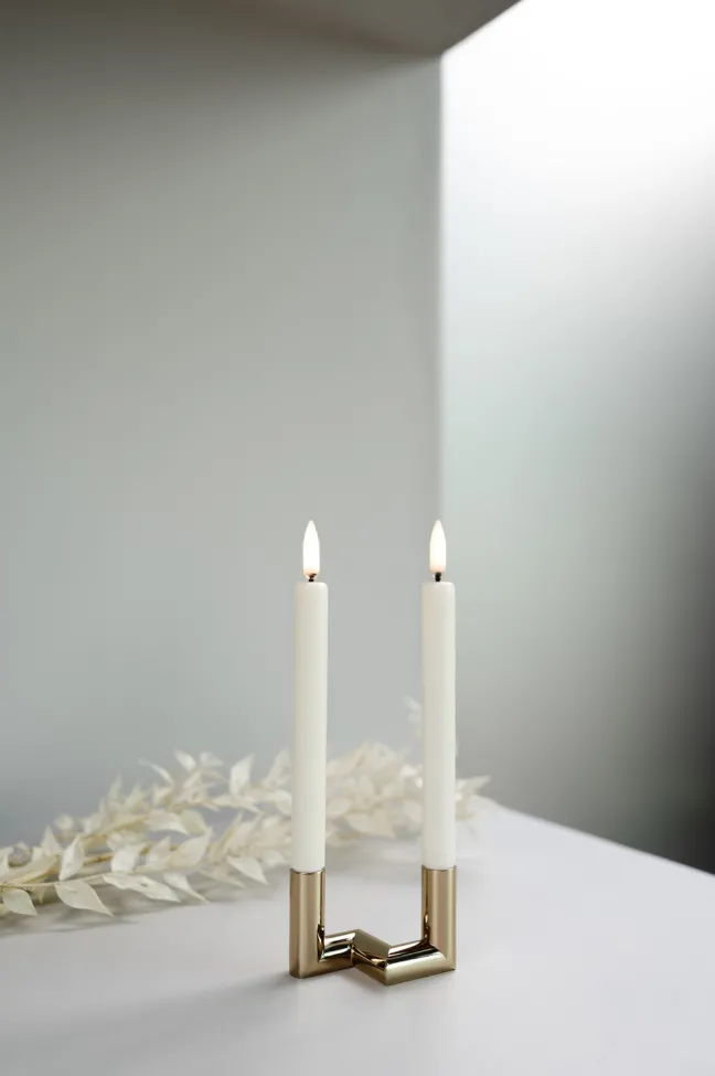 UYUNI LED Stabkerze mini (2 Stück) Smooth 1,3x13,8 cm Nordic White