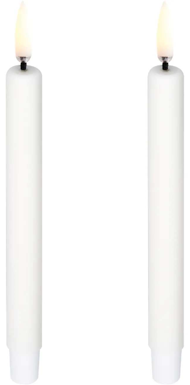 UYUNI LED Stabkerze mini (2 Stück) Smooth 1,3x13,8 cm Nordic White
