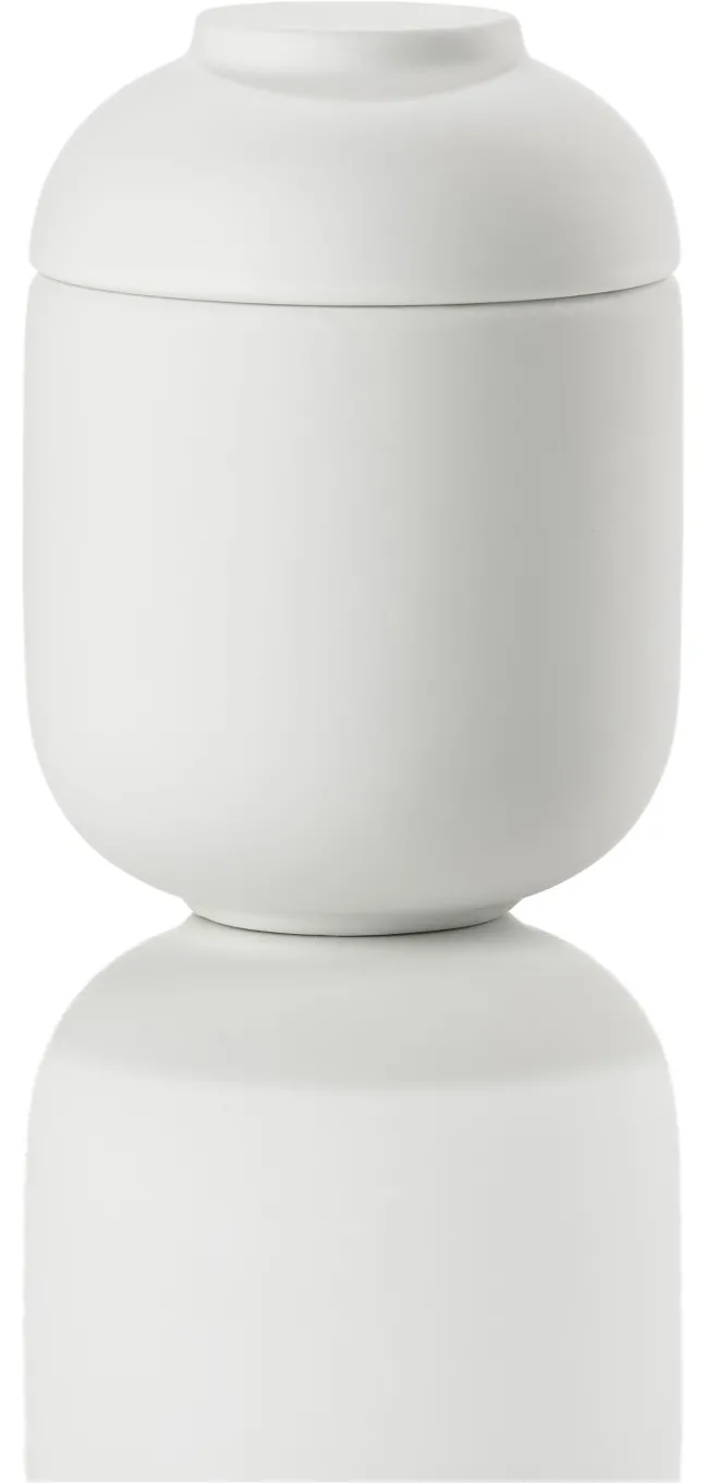 ZONE Denmark Gefäß mit Deckel Sensu 6,5 x 9 cm White