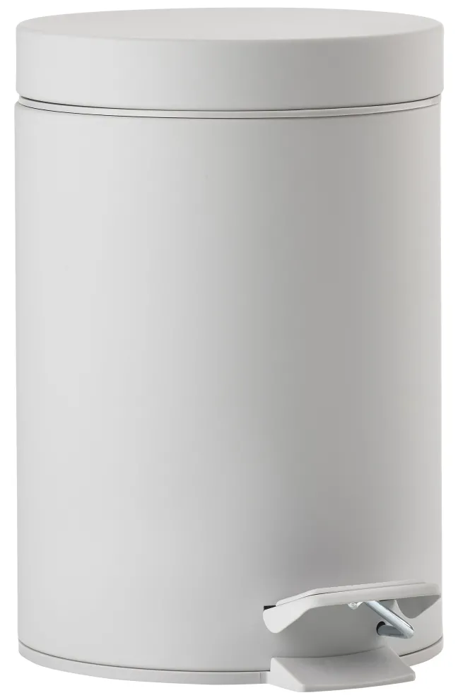 ZONE Denmark Pedaleimer Solo Soft Grey 3 L