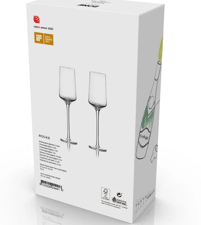 ZONE Denmark Sektglas Rocks 2 Stück 23 cl