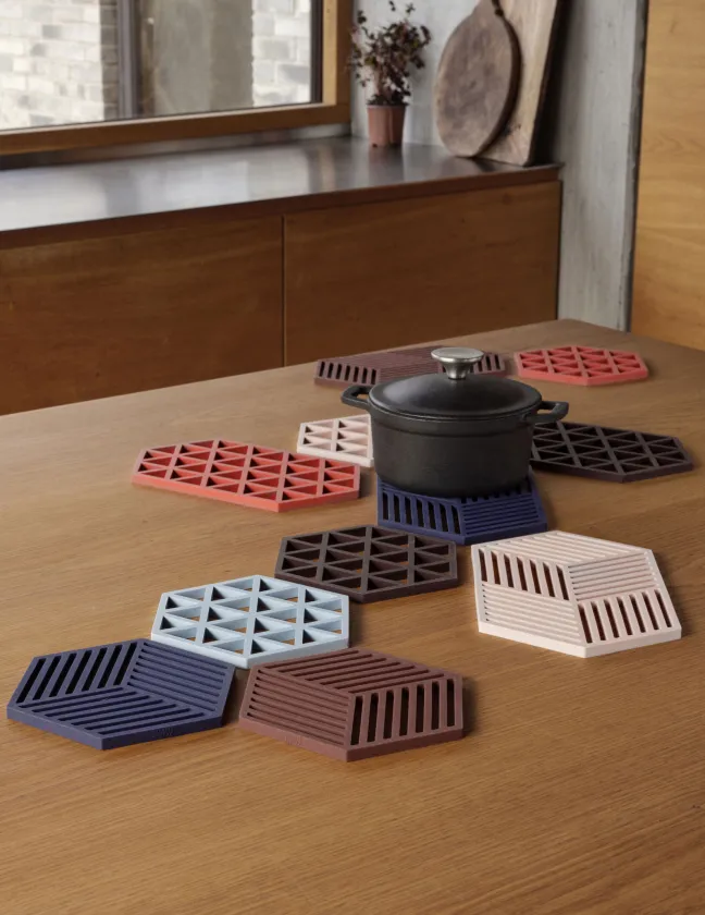 ZONE Denmark Untersetzer Hexagon Burgundy