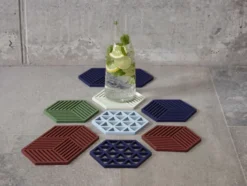 ZONE Denmark Untersetzer Hexagon Midnight 24cm